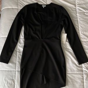 NWT Tobi deep V long sleeve dress